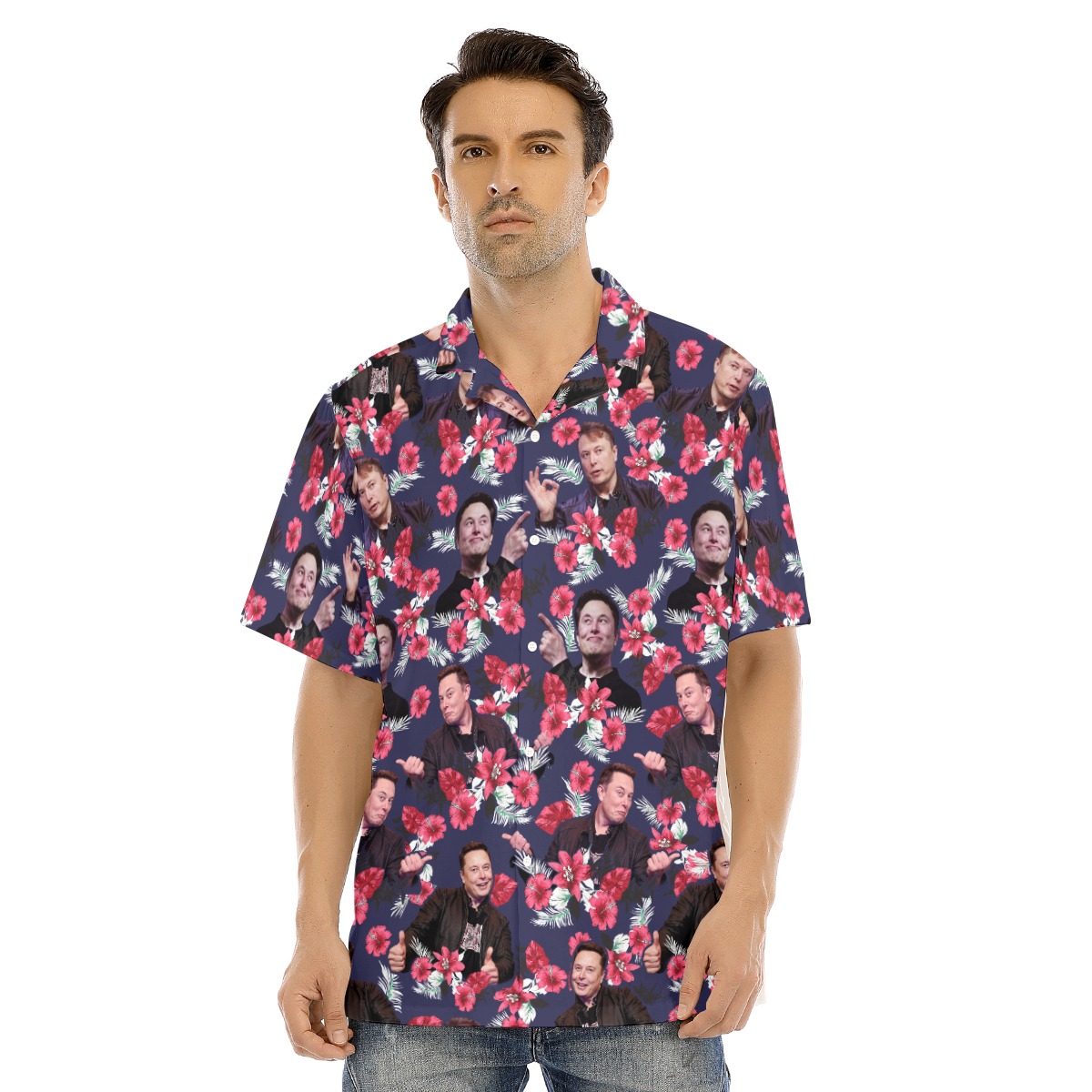 Elon Musk Hawaiian Shirt - variant image 1