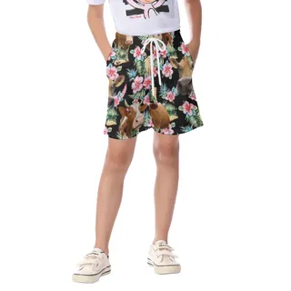 Cute Cow Hawaiian Kid's Beach Shorts