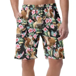 Cow Lover Beach Short Pants