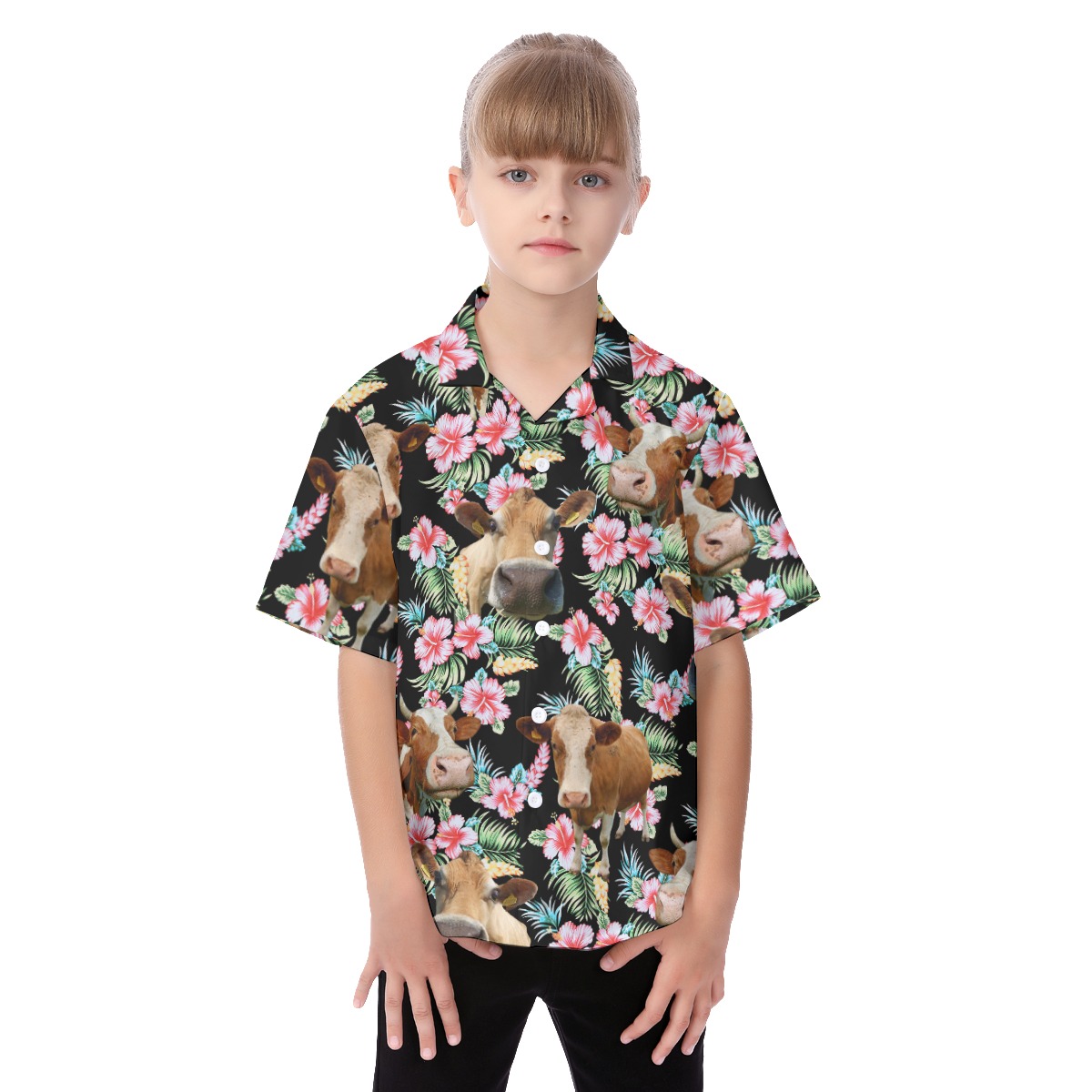 Cute Cow Beach Shirt For Kids - variant image 1