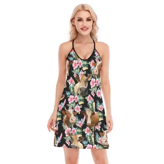 Cow Lover Hawaiian Women's Tank Top