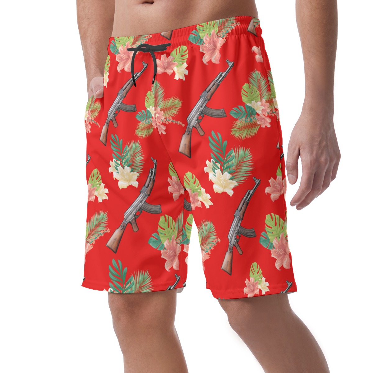 Gun Hawaiian Men Shorts