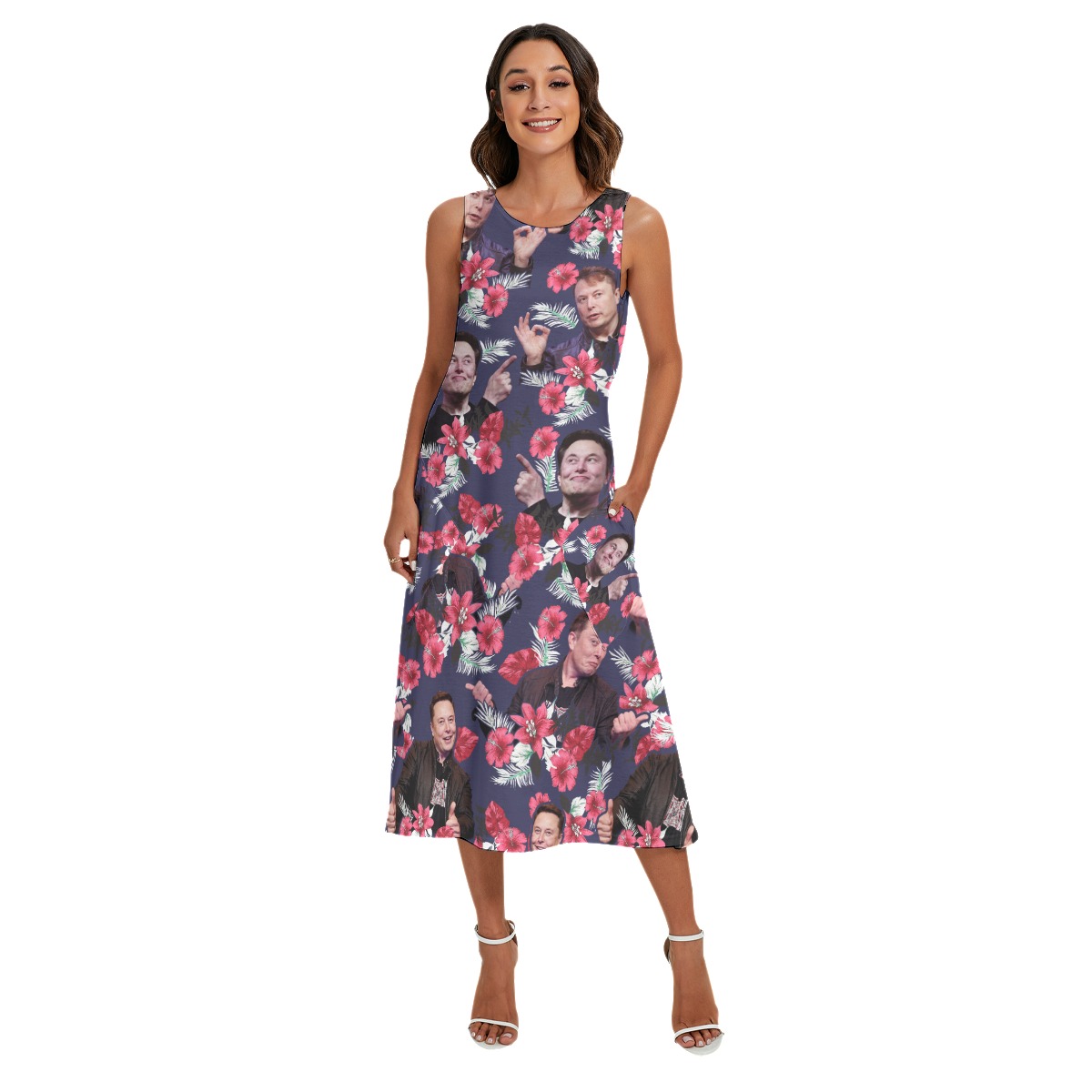 Elon Musk Vacation Dress With Pocket
