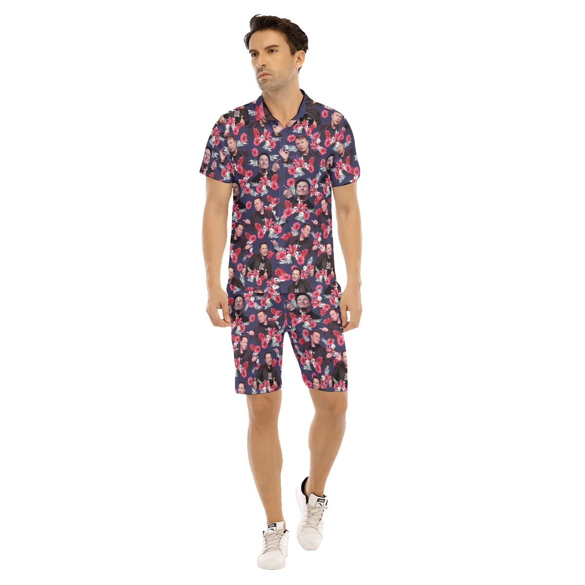 Elon Musk Beach Shirt Set For Men
