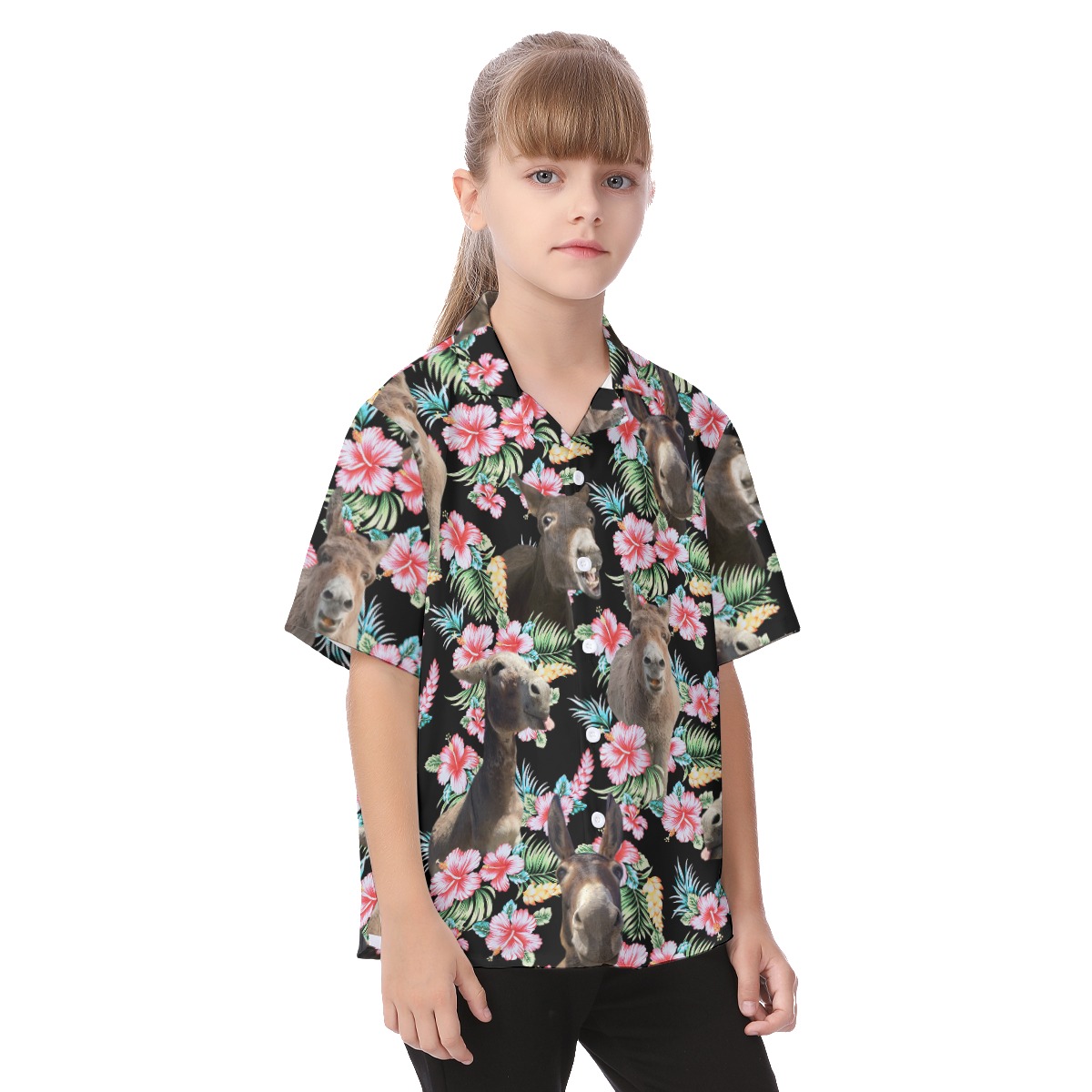 Cute Donkey Vacation Shirt For Kids