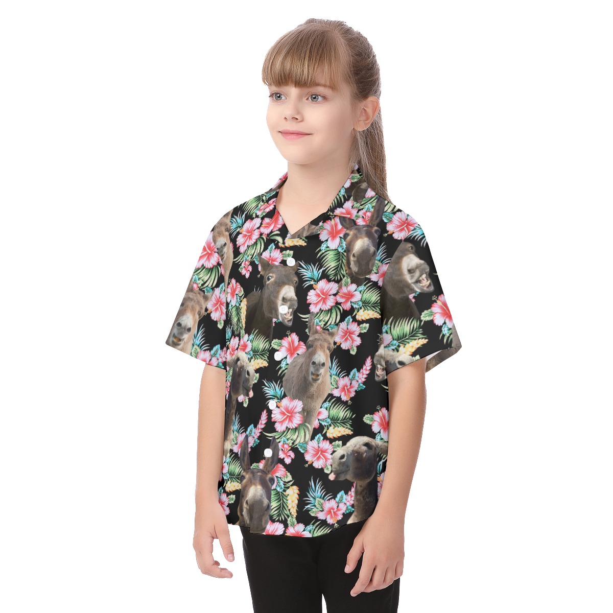 Cute Donkey Vacation Shirt For Kids