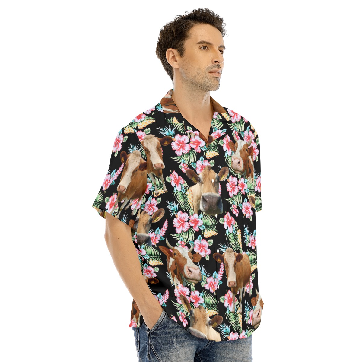 Cow Hawaiian Shirt For Men