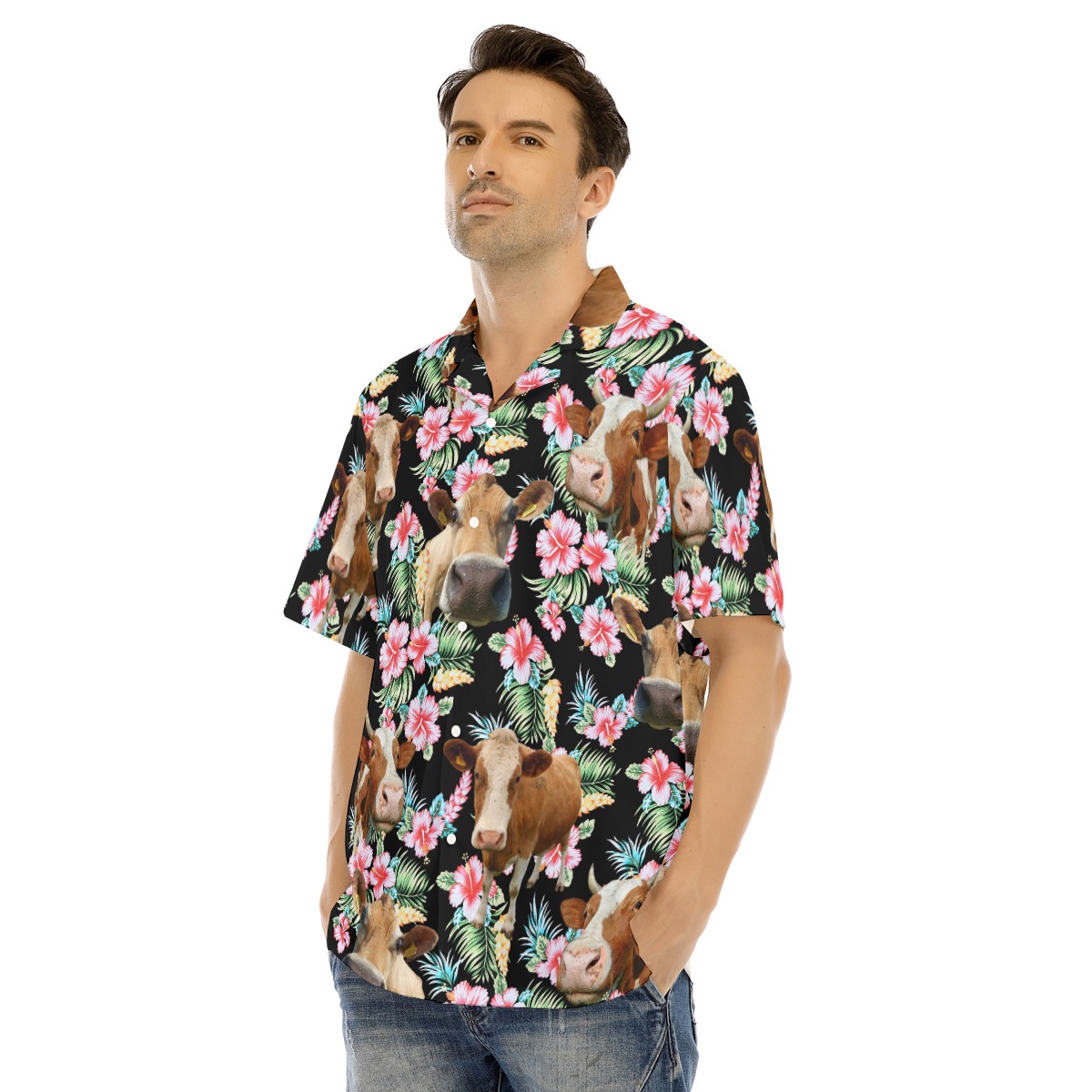 Cow Hawaiian Shirt For Men