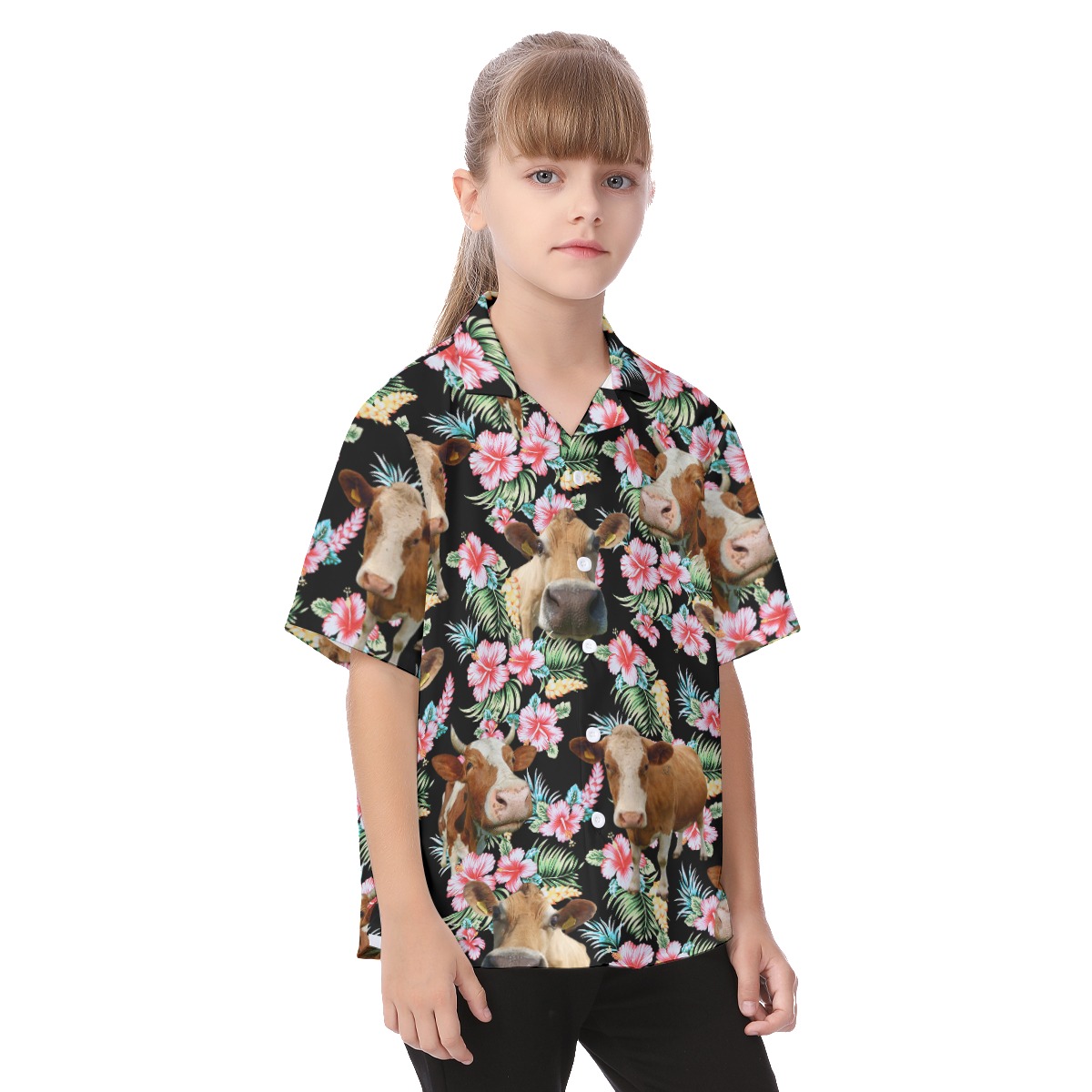 Cute Cow Beach Shirt For Kids