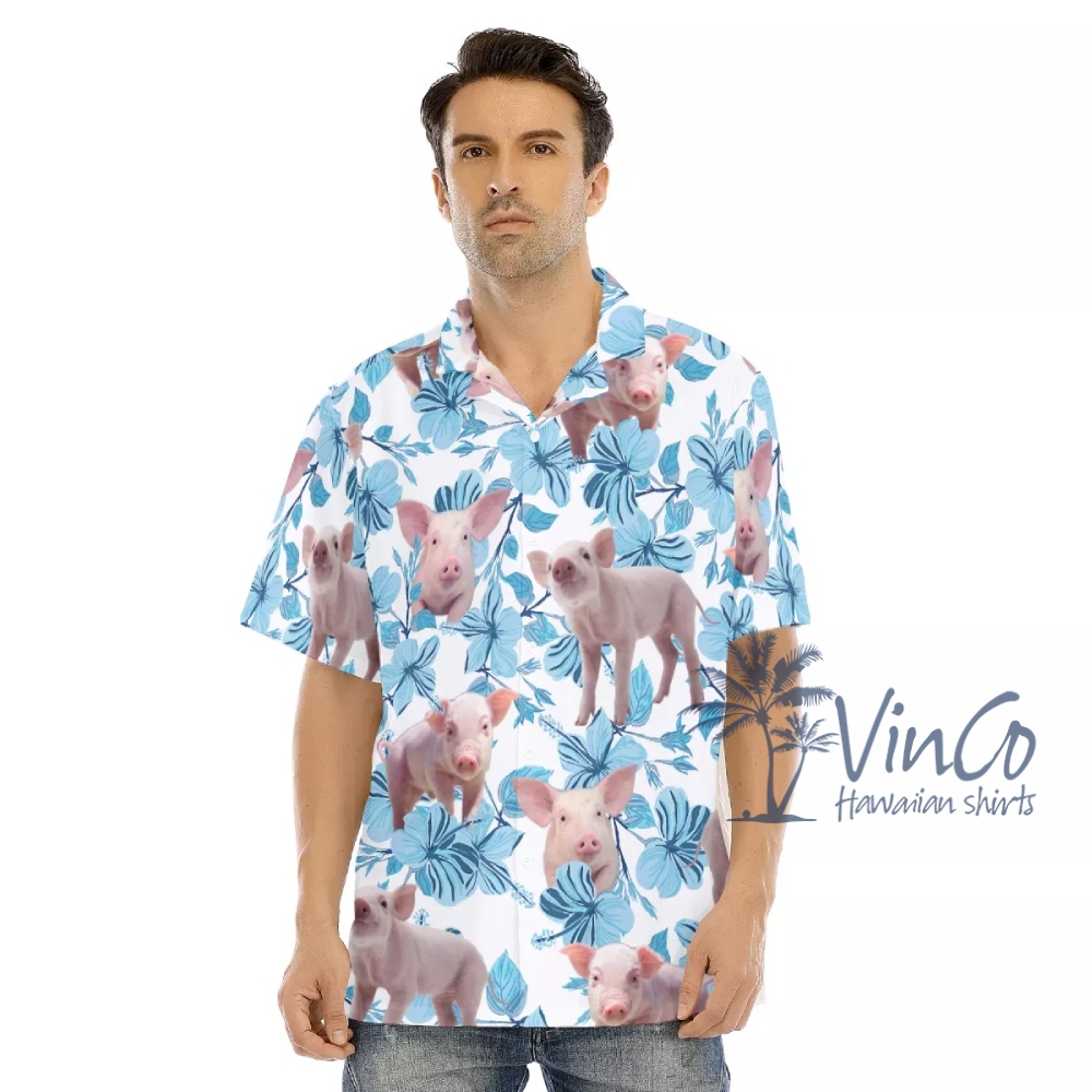 Funny Pig Hawaiian Shirt For Men