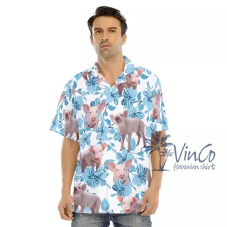 Funny Pig Hawaiian Shirt For Men
