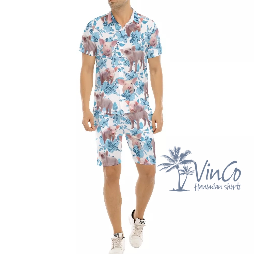 Funny Pig Hawaiian Shirt For Men