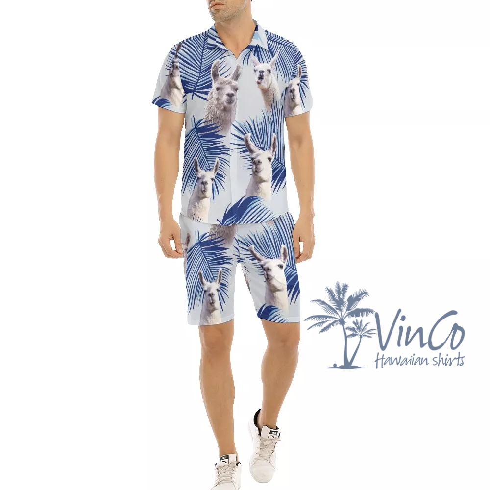 Llama Hawaiian Shirt For Men