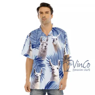 Llama Hawaiian Shirt For Men