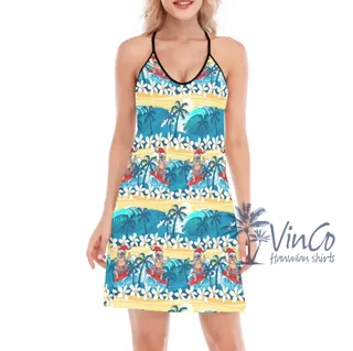 Best Santa Clause Beach Aloha Dress Outfits For Women