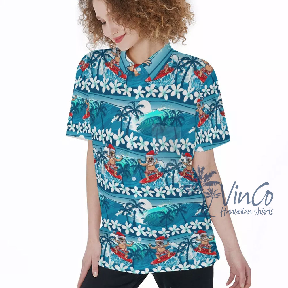 Cool Santa Christmas Hawaiian Dress For Women - variant image 1