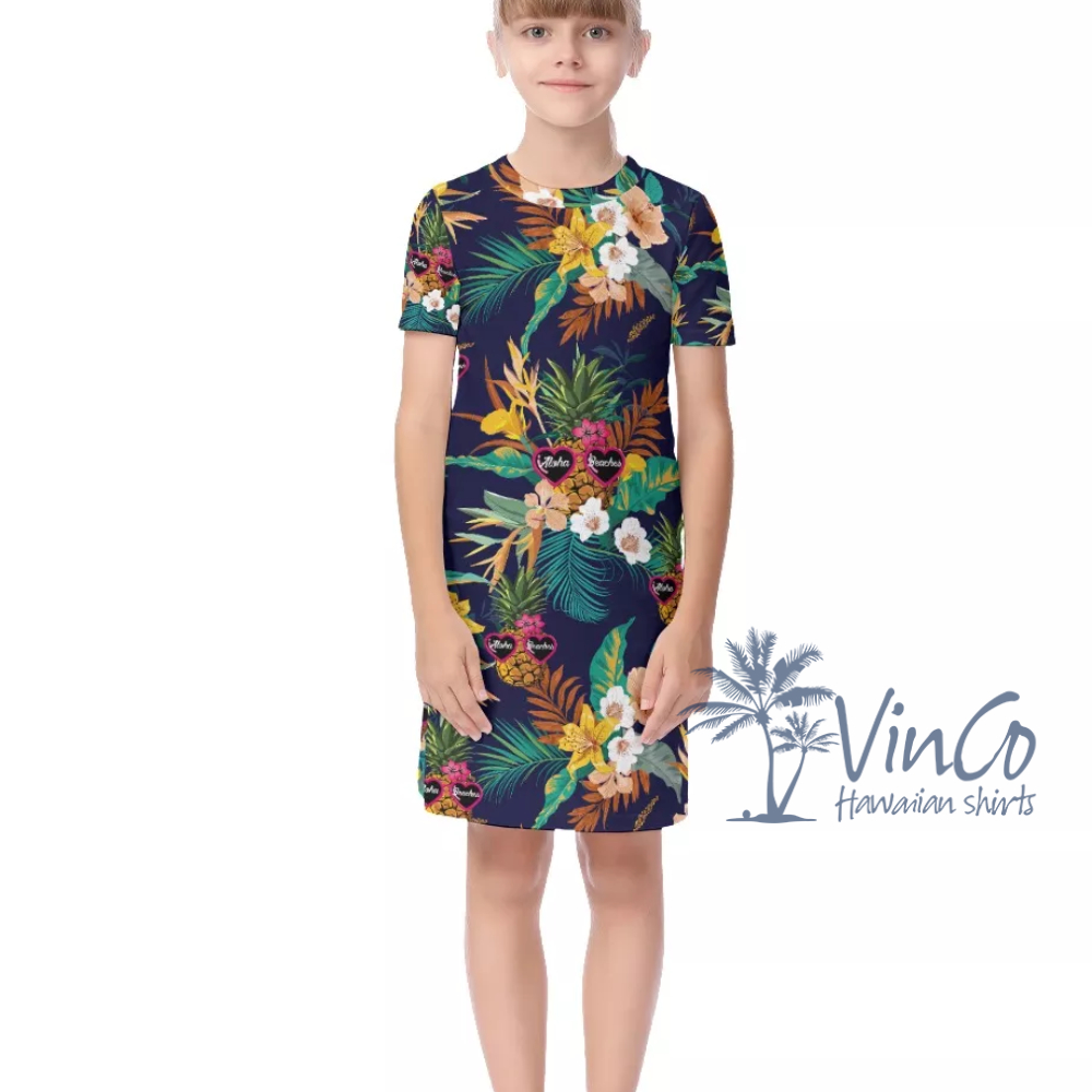 Aloha Beaches Shirt For Kids | Summer Dress For Kids