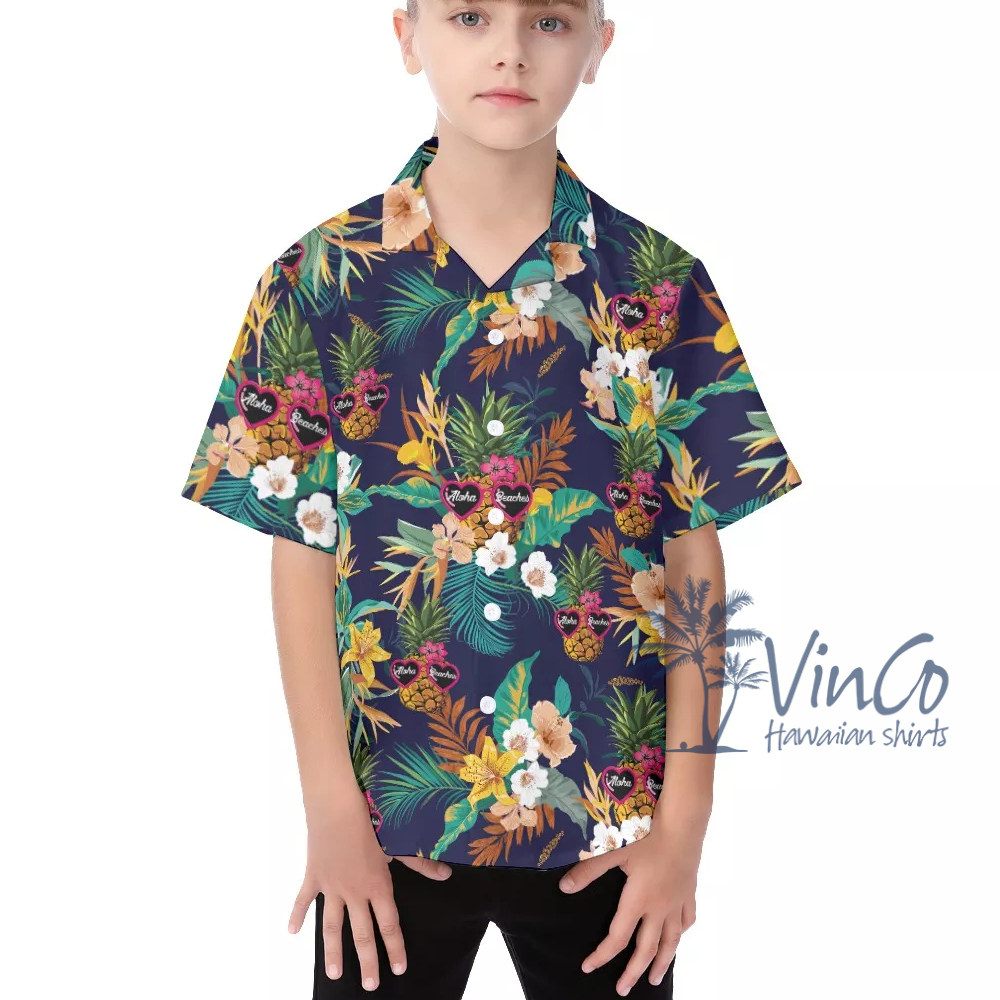 Aloha Beaches Shirt For Kids | Summer Dress For Kids