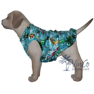 Hot Girl Hawaiian Dog Shirt