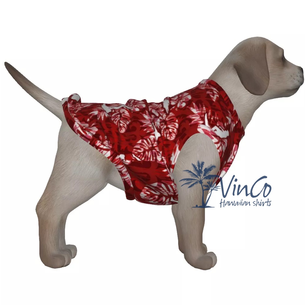 Red Surfing Beach Tank Top For Dogs - variant image 1