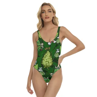 Weed Aloha Swimsuit For Summer
