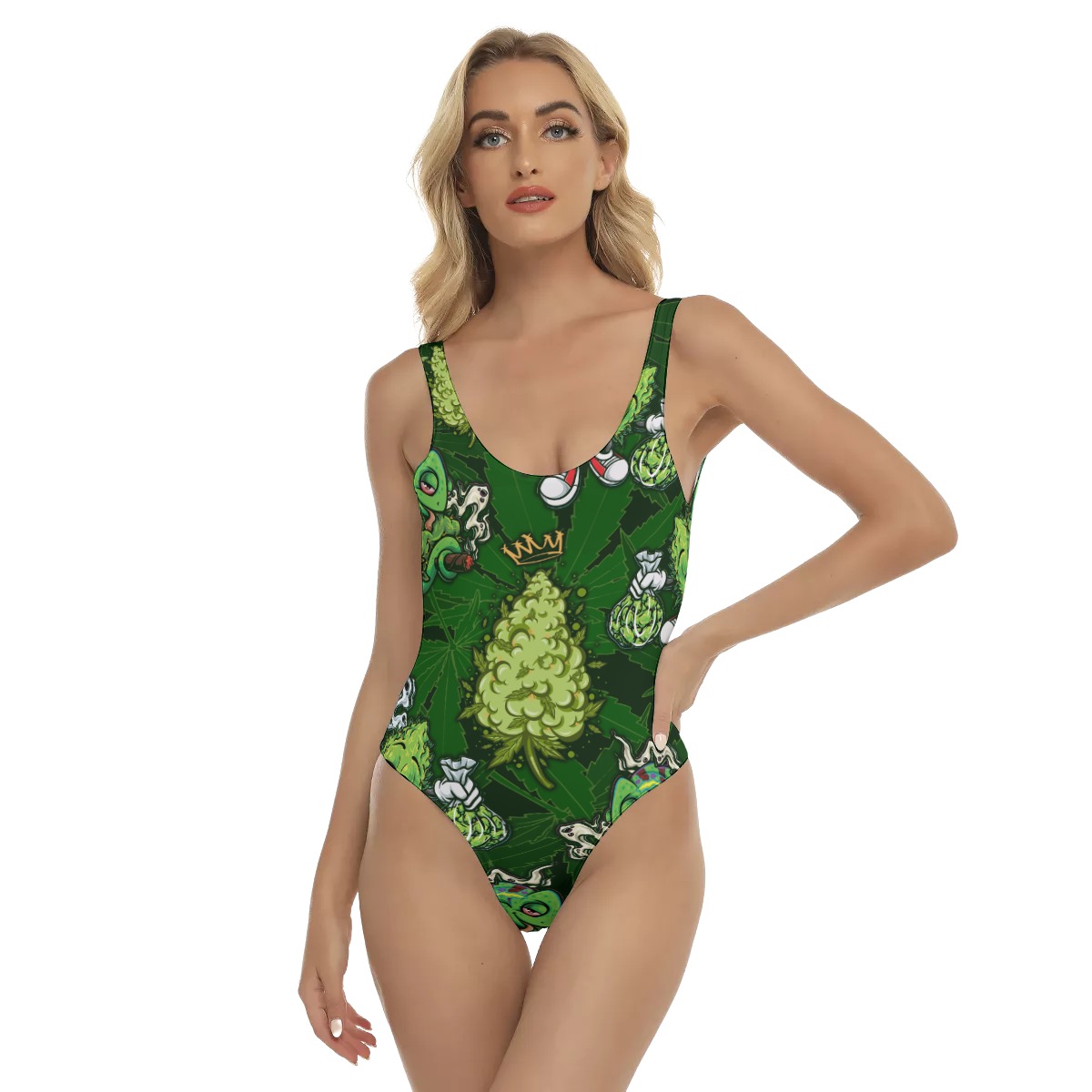 Weed Aloha Swimsuit For Summer - variant image 1