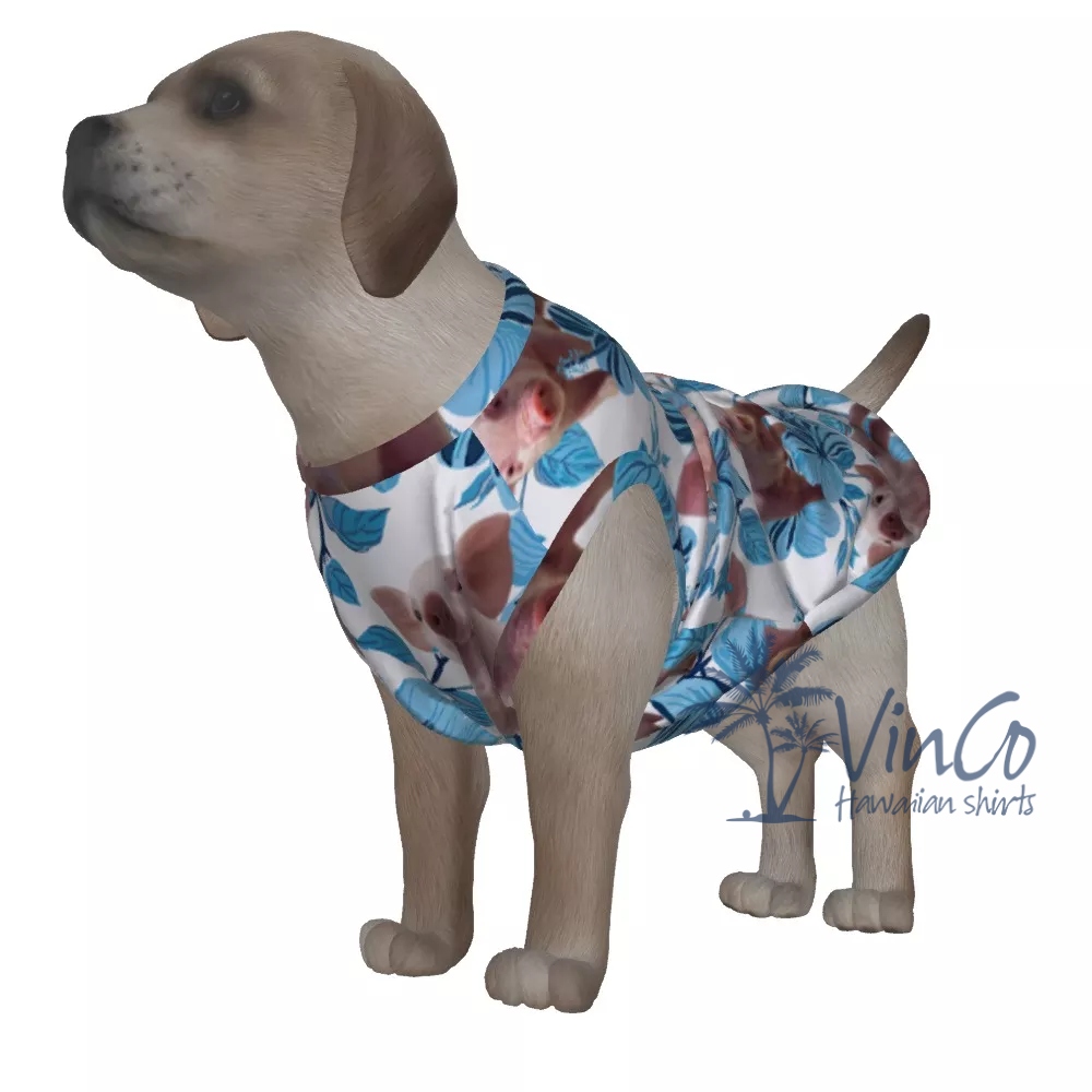 Matching Pig Hawaiian Tank Top For Pets