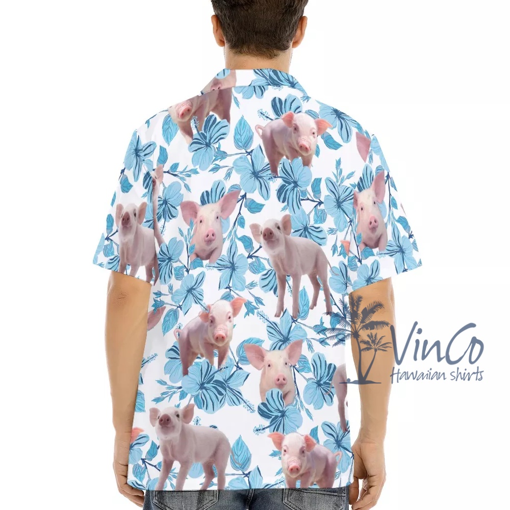Funny Pig Hawaiian Shirt For Men