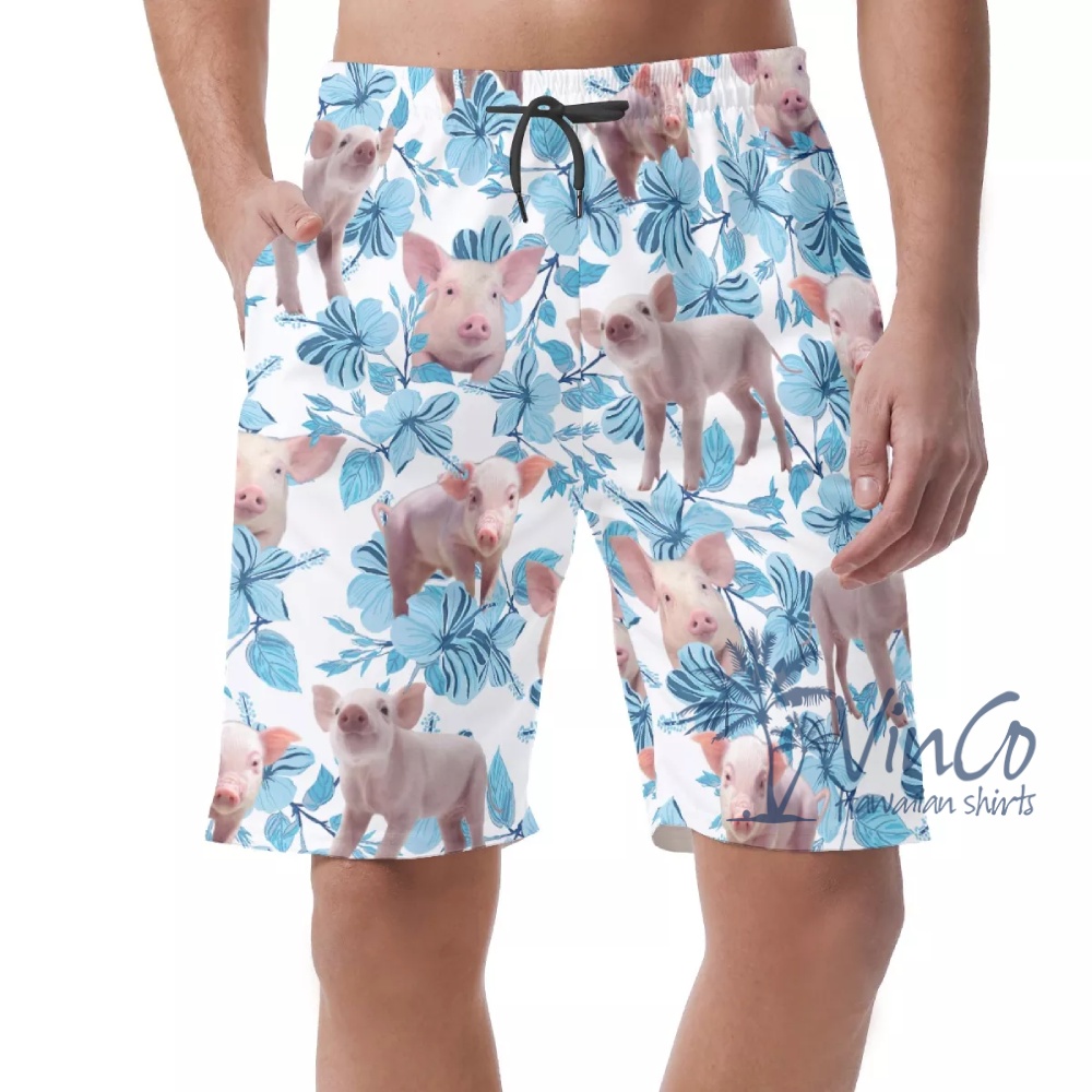 Funny Pig Hawaiian Shirt For Men - variant image 1