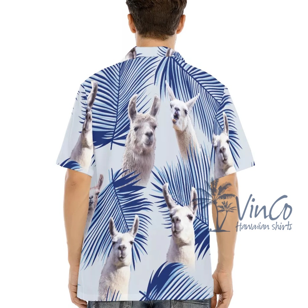Llama Hawaiian Shirt For Men