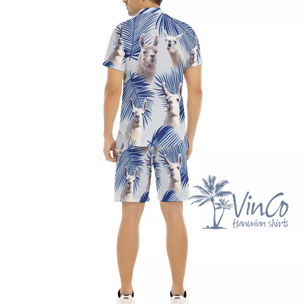 Llama Hawaiian Shirt For Men
