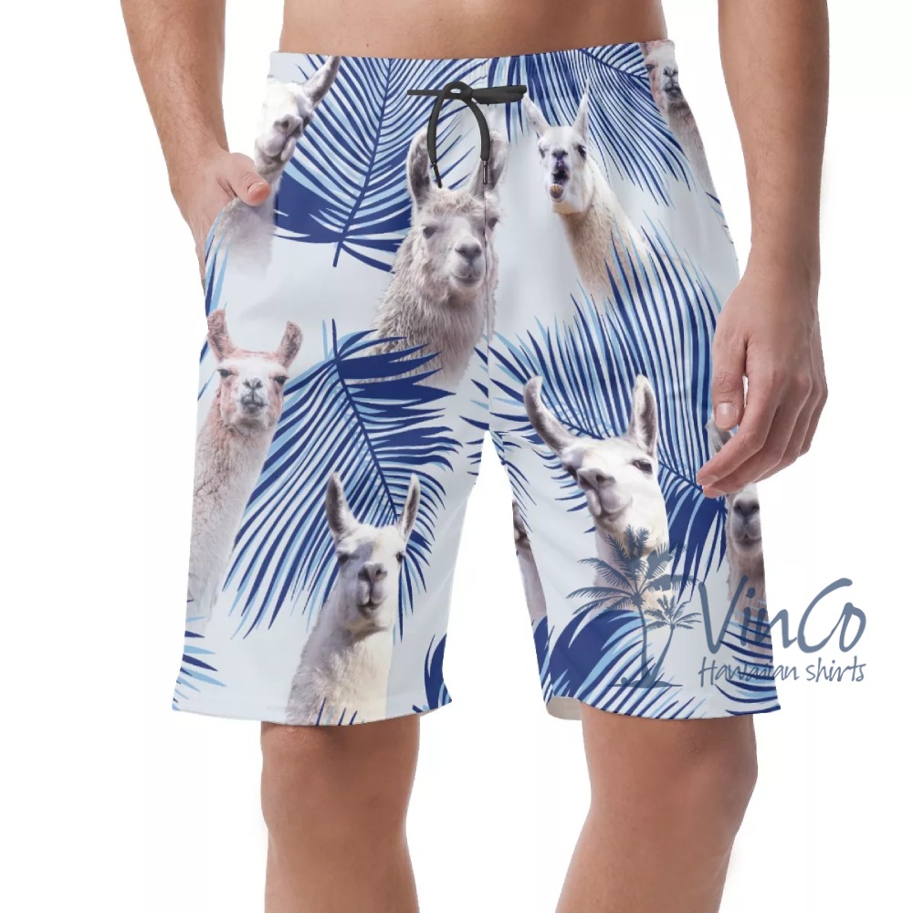 Llama Hawaiian Shirt For Men - variant image 1