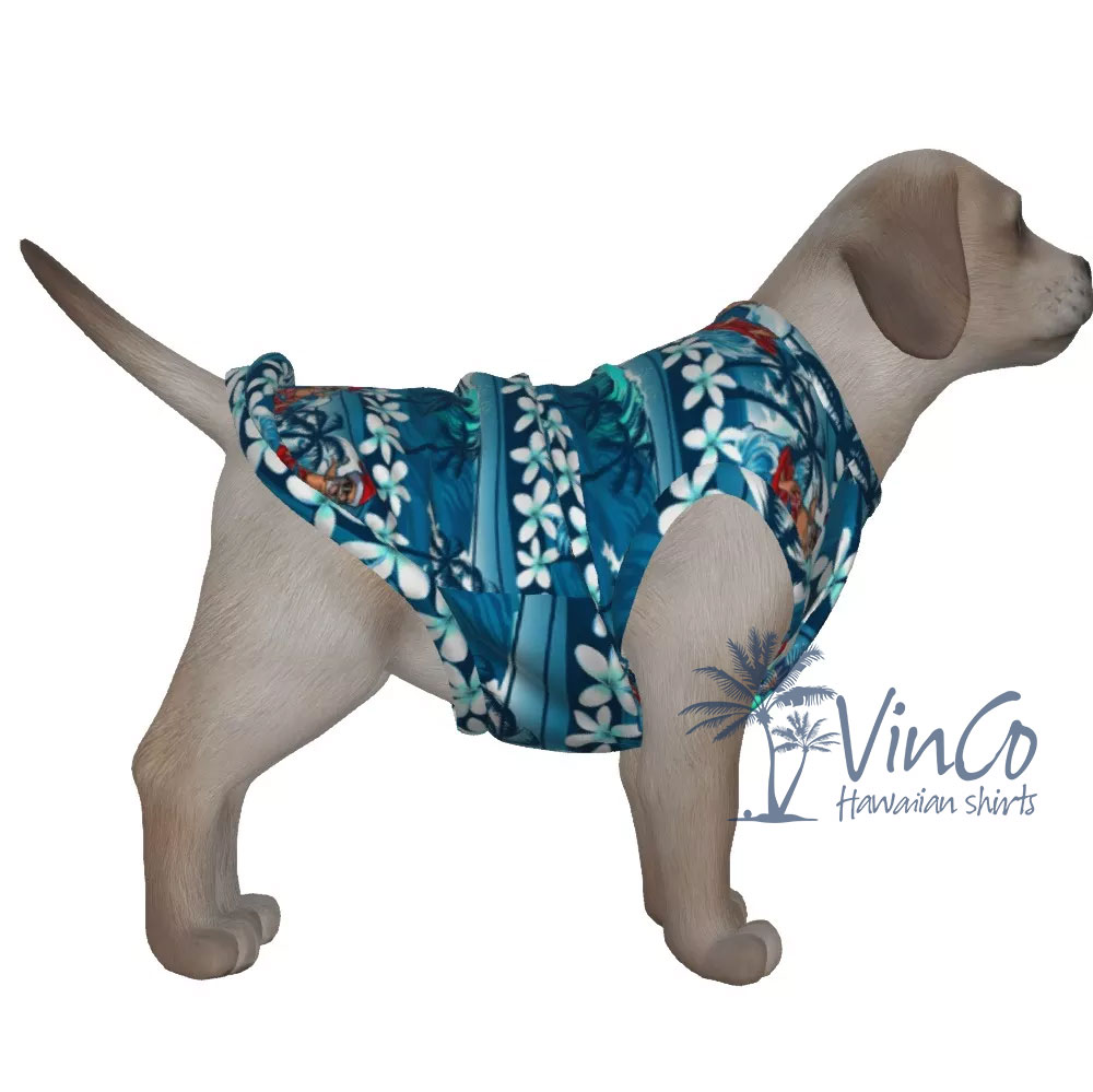Christmas Santa Hawaiian Shirt For Dog