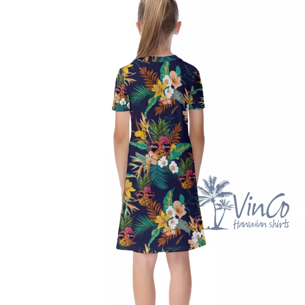 Aloha Beaches Shirt For Kids | Summer Dress For Kids