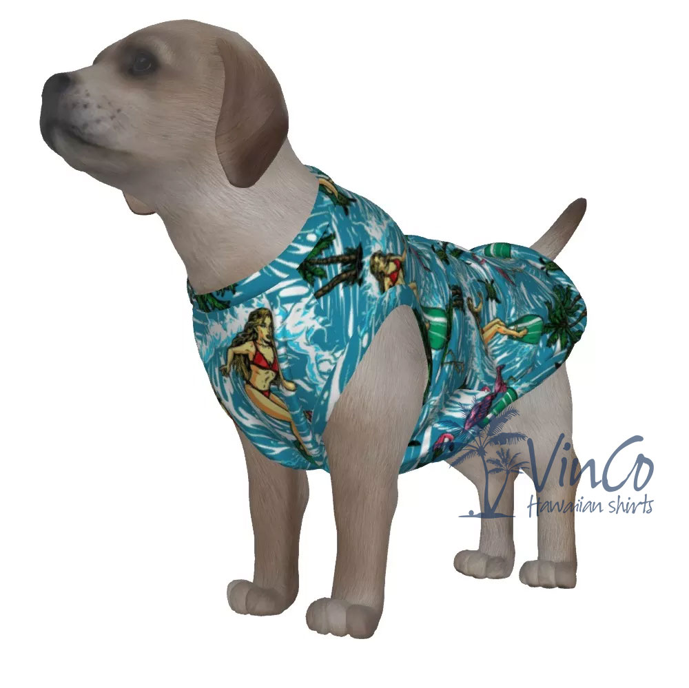 Hot Girl Hawaiian Dog Shirt