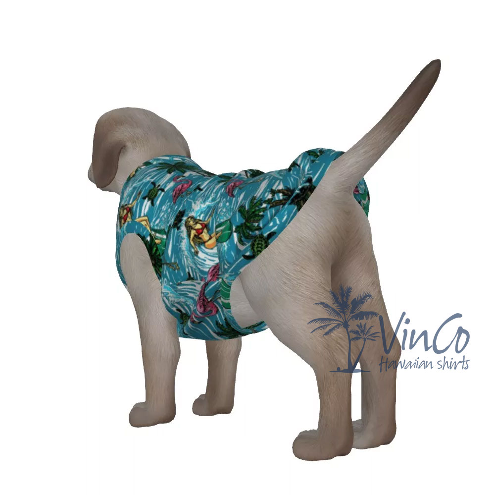 Hot Girl Hawaiian Dog Shirt