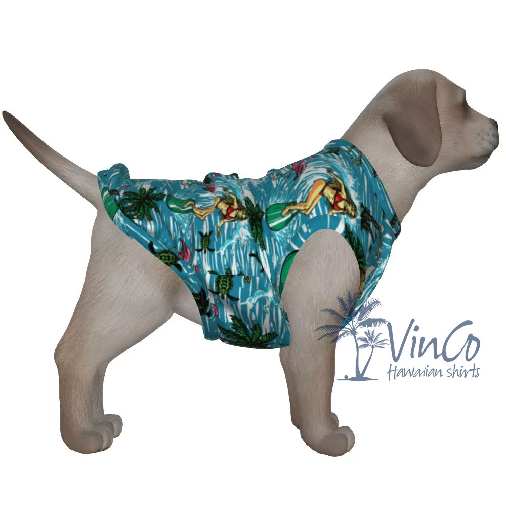 Hot Girl Hawaiian Dog Shirt