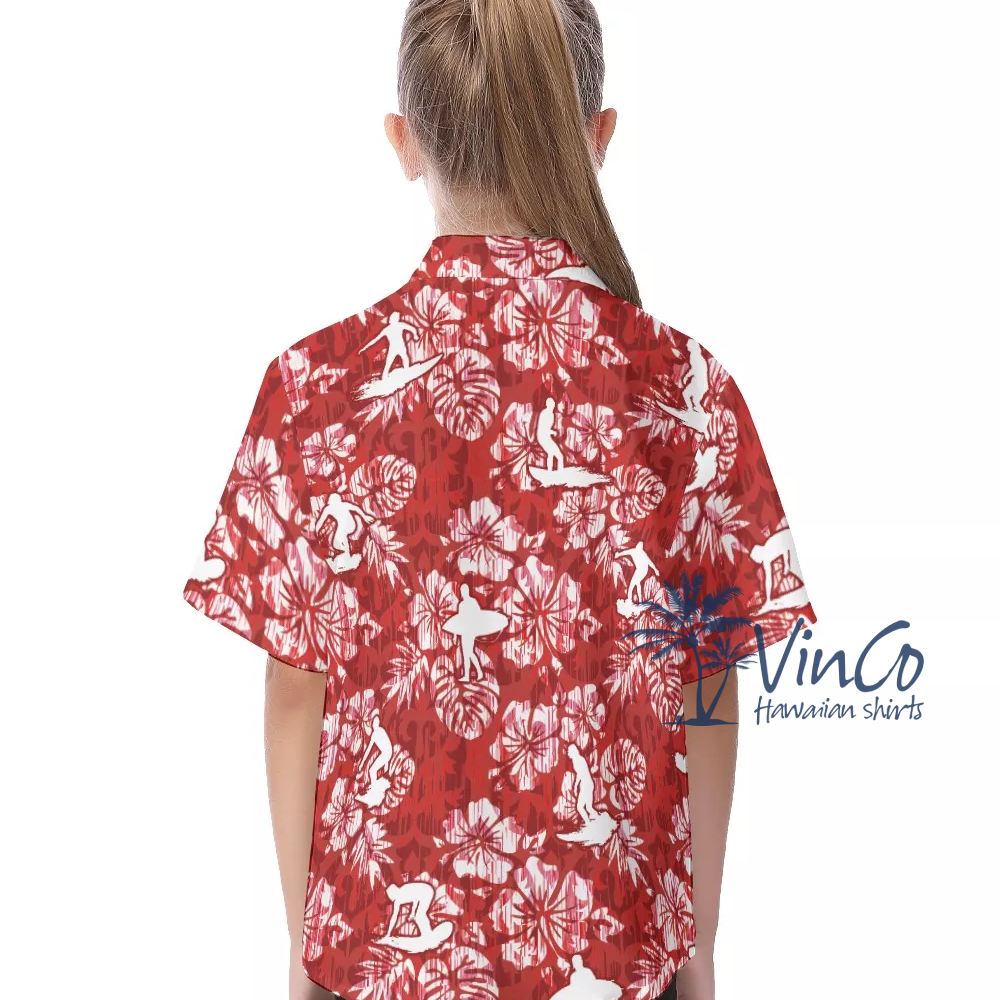 Surfing Shirt Set For Kids | Summer Hawaiian Outfit