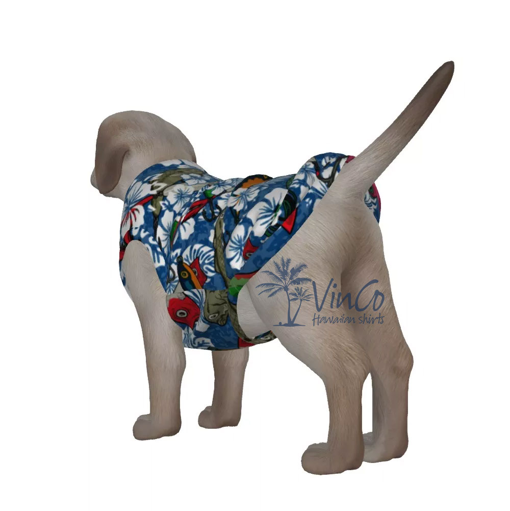 Funny Fishing Aloha Dog Shirt Matching With Owner
