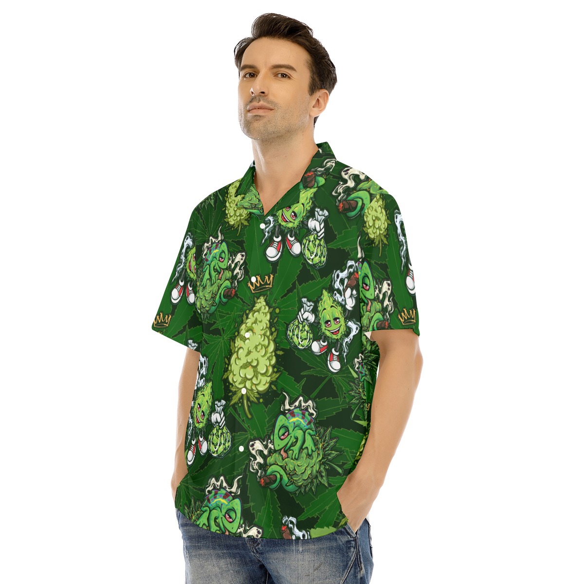 Weed Hawaiian Shirt For Men