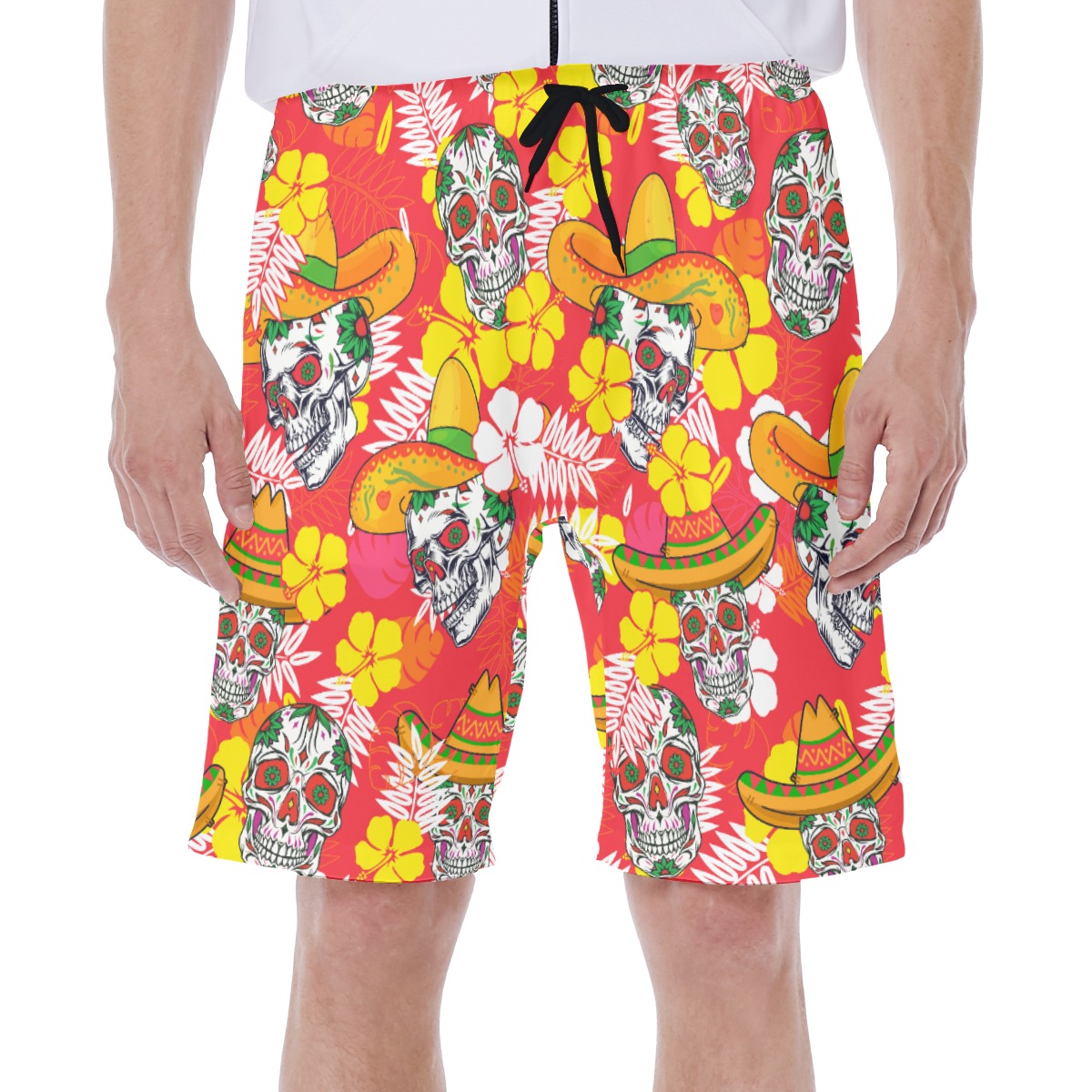 Cool Skull Tropical Summer Shorts