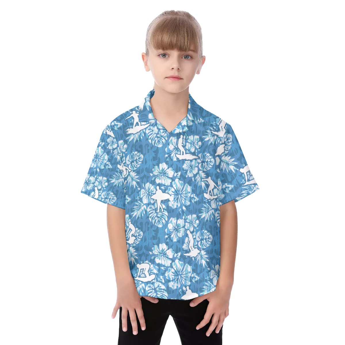 Surfing Aloha Shirt For Kids - variant image 1