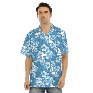 Surfing Hawaiian Shirt For Men