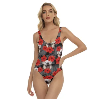 Golden Retriever Hawaiian Swimsuit