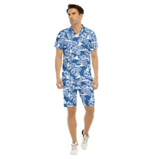 Cool Kayak Hawaiian Shirt Set