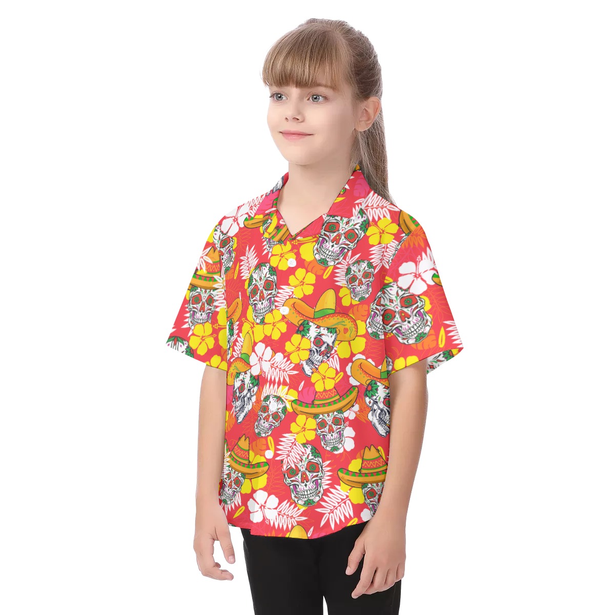 Best Skull Hawaiian Vacation Shirt For Kids
