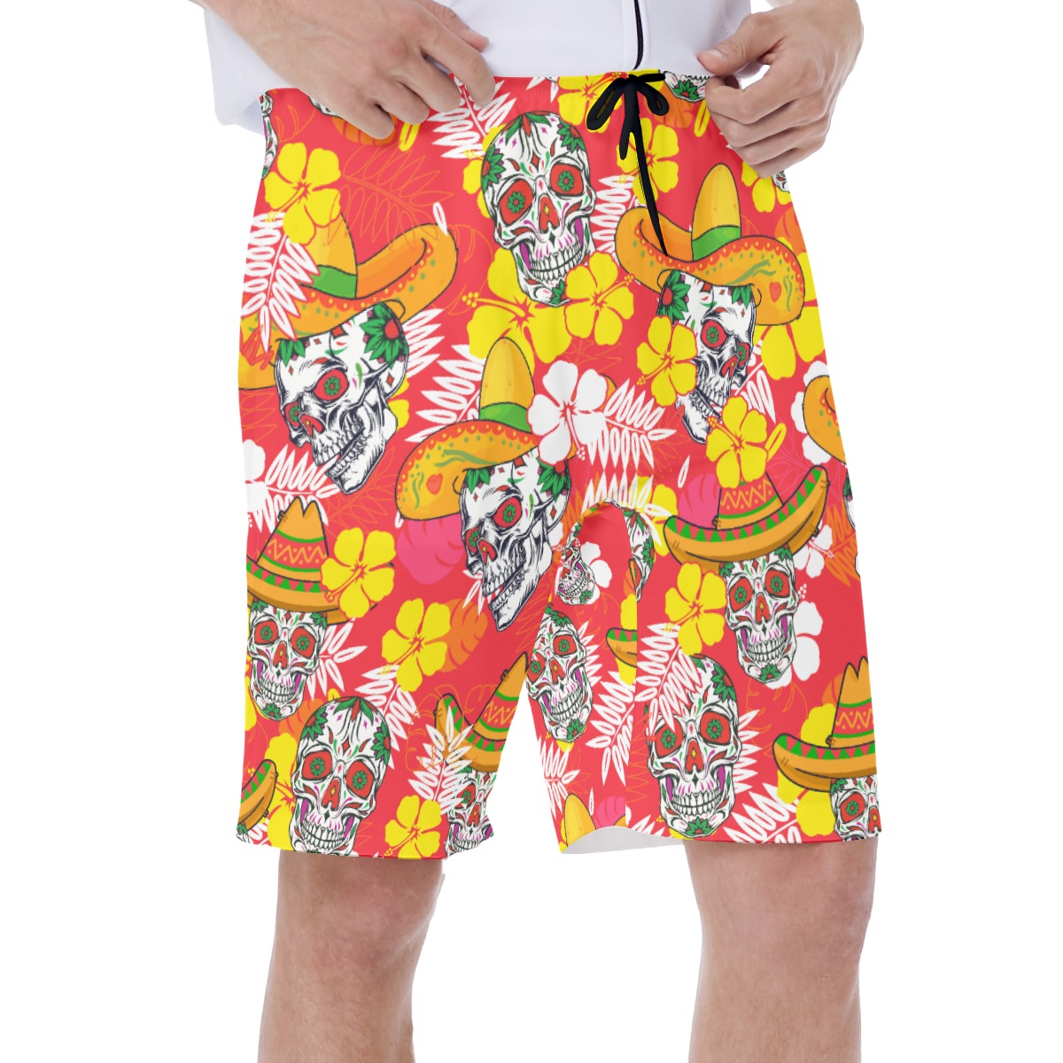 Cool Skull Tropical Summer Shorts