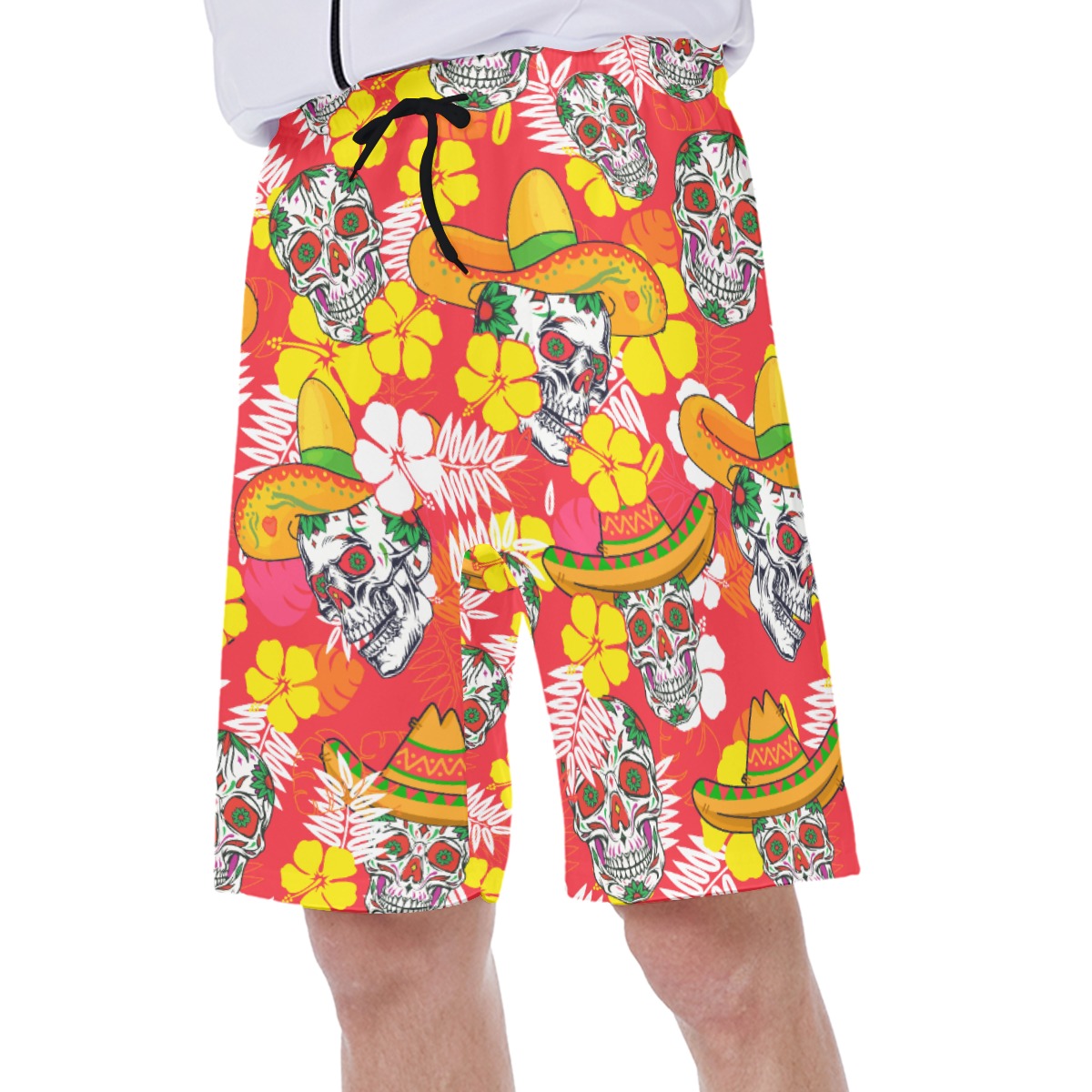 Cool Skull Tropical Summer Shorts