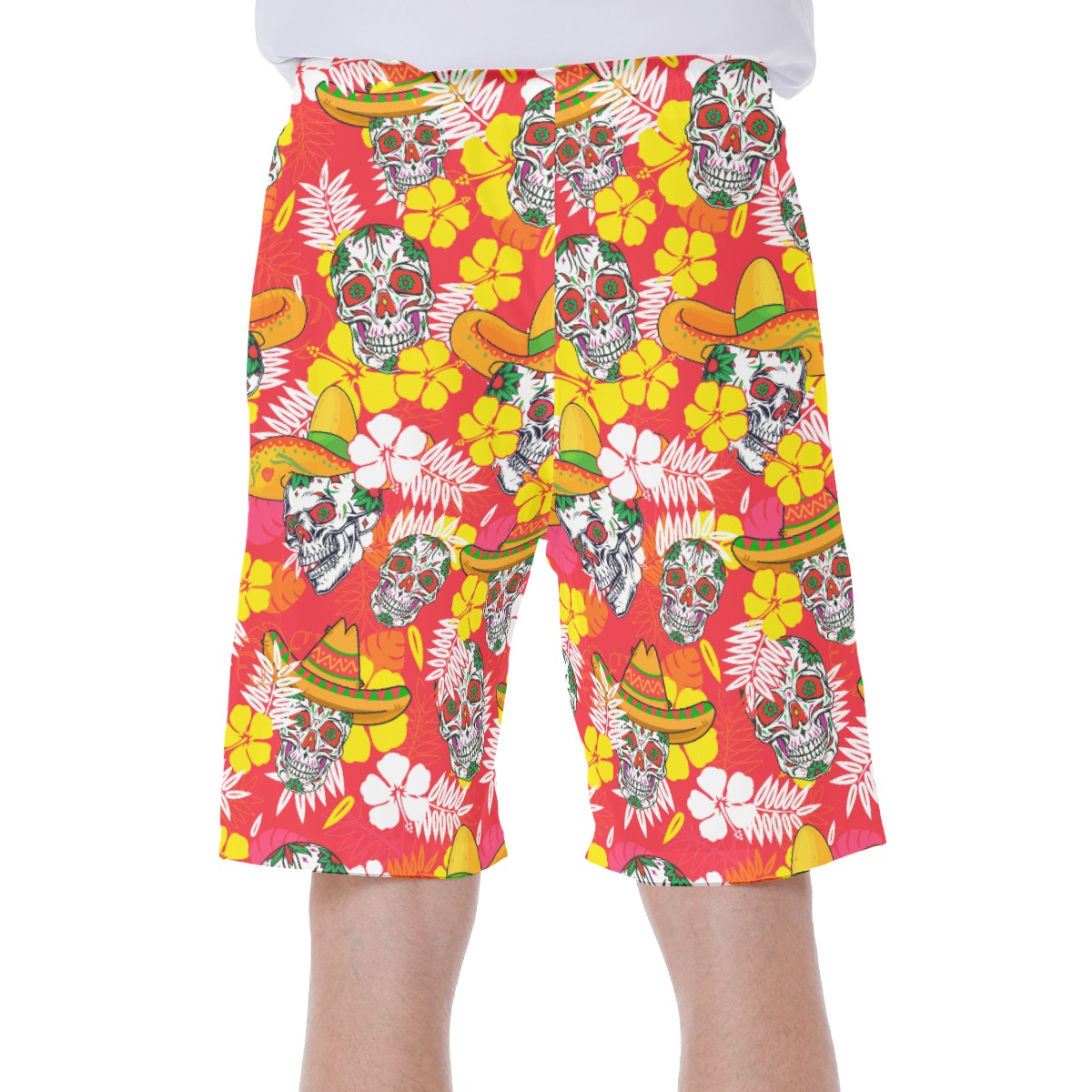 Cool Skull Tropical Summer Shorts