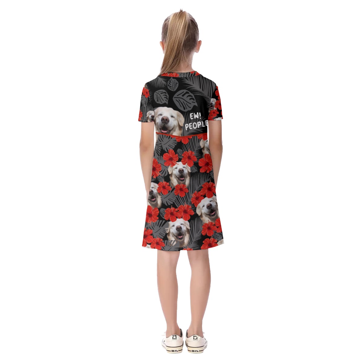 Golden Retriever Dog Aloha Dress For Girls